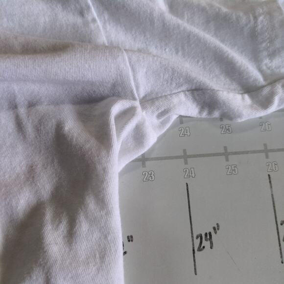 Death Coast Crop Top Shirt Womens XL White Cropped Retro Y2K Skater Y2K - Picture 6 of 7